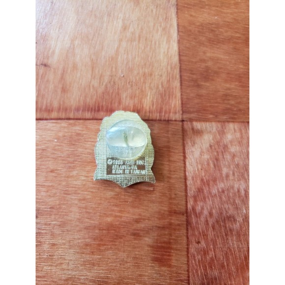 Vintage 1987 Fox Hunter Brooch Lapel Pin Voluptuous Blonde Woman Enamel Jewelry - Picture 3 of 5